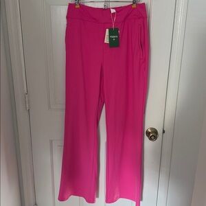 Halara Flex DayStretch Mid Rise Side Zipper Pocket Work Flare Pants NEW